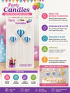 Glitter Balloon Cake Candles