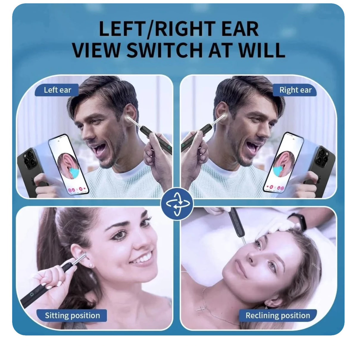 NK3 Ear Wax Removal Tool, Smart Visual Ear Cleaner with 1080P Camera Wireless Visual Earpick